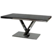 GRADE A2 - Wilkinson Furniture Harper Dining Table In black 