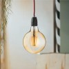 electriQ Dimmable Smart Wifi Filament Globe Bulb Large with E27 screw base - Smoked Amber finish - Alexa &amp; Google Home compatible