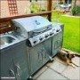 Boss Grill Texas Premium Outdoor Kitchen - 4 Burner Gas BBQ Grill with Side Burner - Stainless Steel