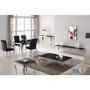 Louis Black Mirrored Side Table - Vida Living