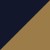 Navy Fabric and Gold