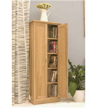 Baumhaus Mobel Solid Oak CD and DVD Storage Unit | Furniture123