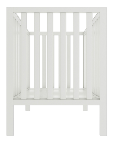 Orla & Isaac Stone White cot side view