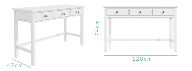 Harper dressing table dimensions