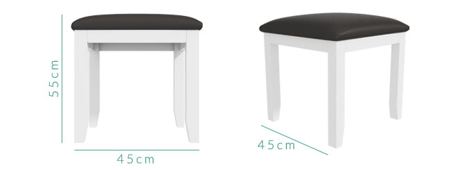 Harper dressing table stool dimensions