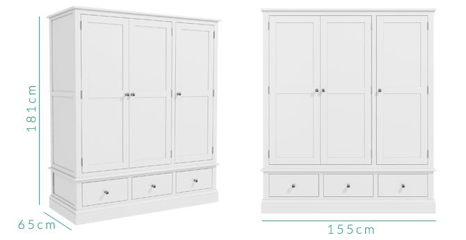 Harper wardrobe dimensions