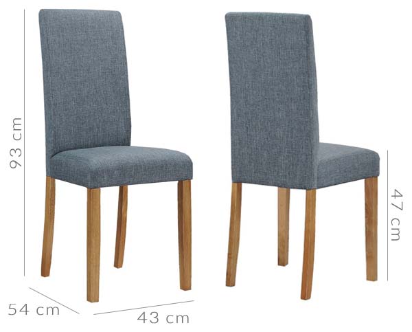 New Haven dining chair dimensions