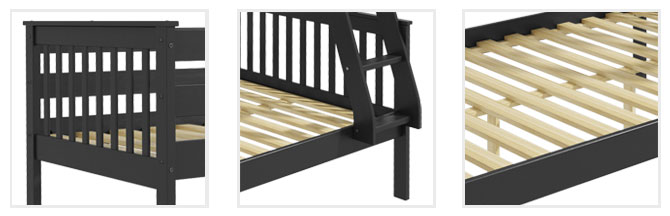 Oxford grey small double bunk detail