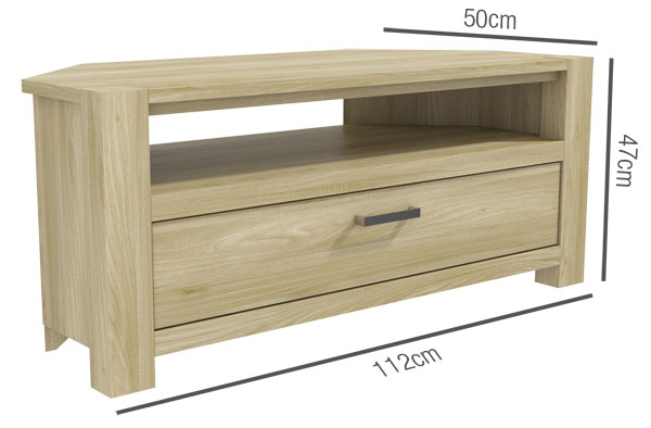 Bailey Corner TV Unit Dimensions