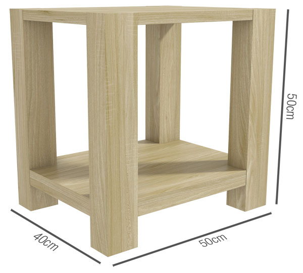 Bailey Lamp Table Dimensions