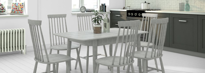 Grey Dining Room Collections, Pale Grey Dining Table And Chairs