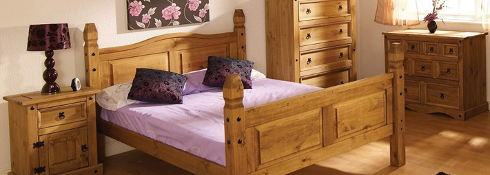 3ft 4ft6 Chests Antique Pine Wardrobes Baltic Bedroom Furniture Beds 