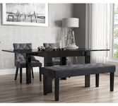 Black Extendable Dining Sets.