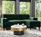 Green Sofas.
