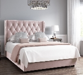 Pink King Size Velvet Beds.