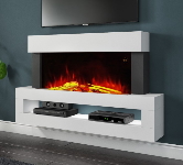 White Electric Fireplace Suites