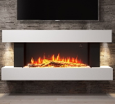 White Electric Wall Mounted Fires