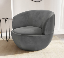 grey single armchair