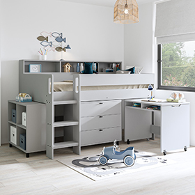 Cabin Beds with Desk