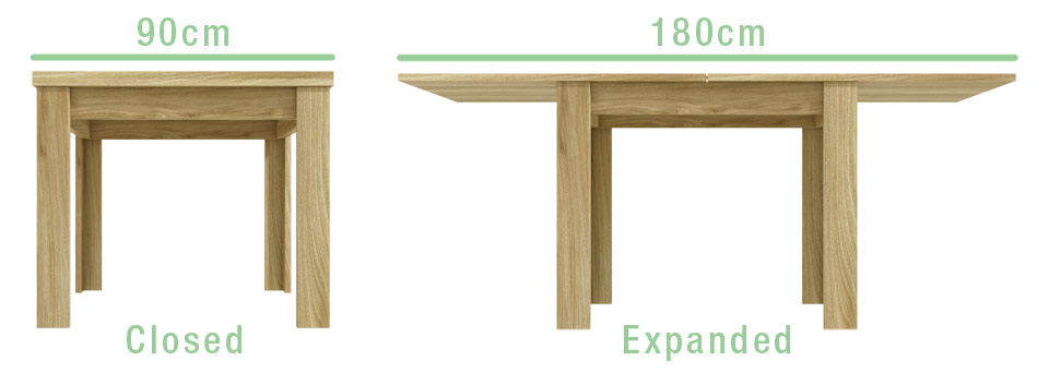 New Town Flip-Top Dining Set dimensions