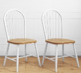 White Dining Chairs.