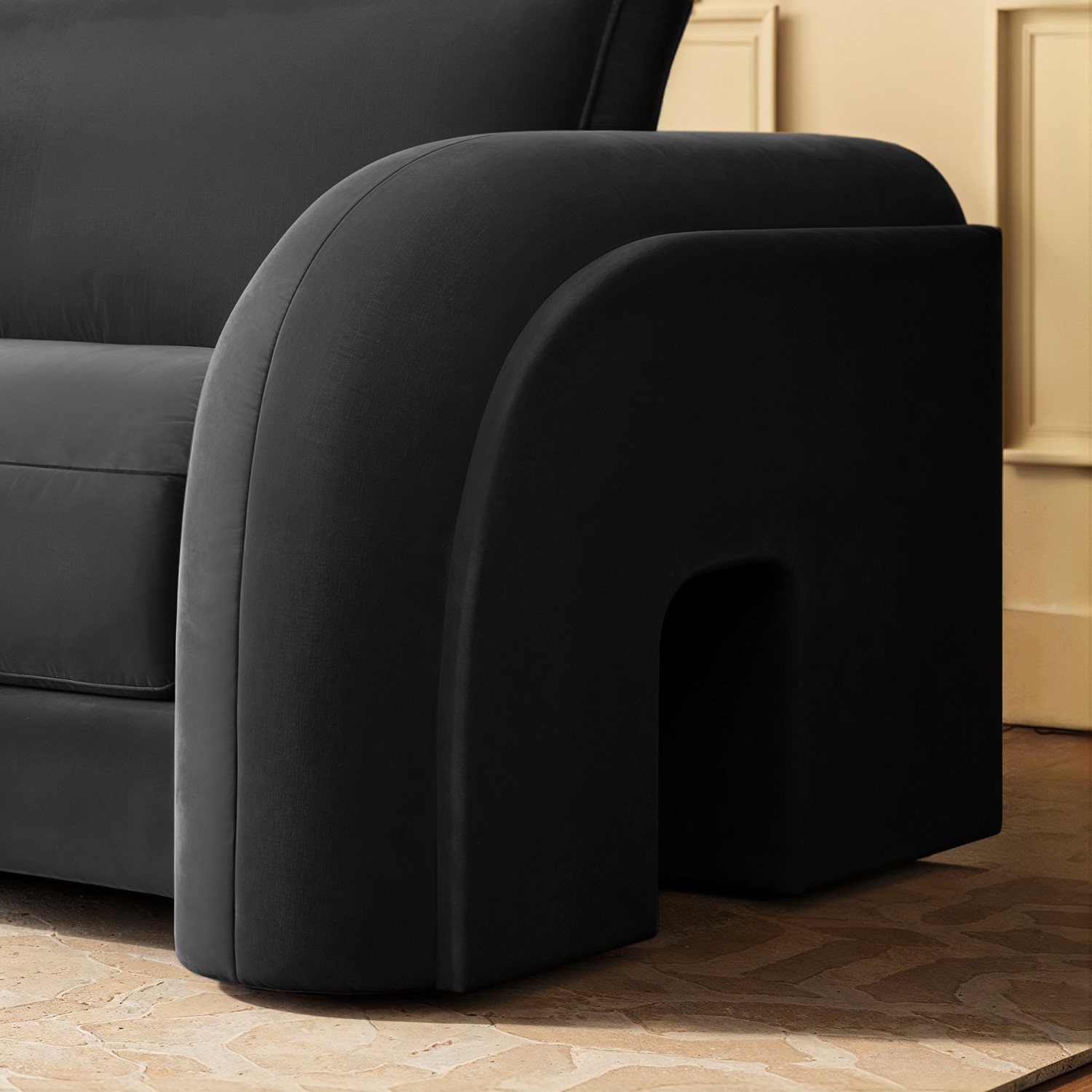 Rounded Sofa Arms