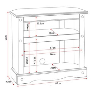 Corona TV unit Dimensions
