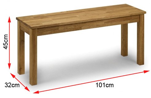 Coxmoor Bench Dimensions