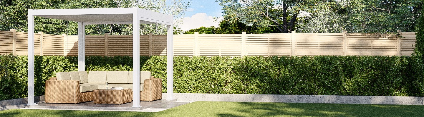 White Aluminium Pergola