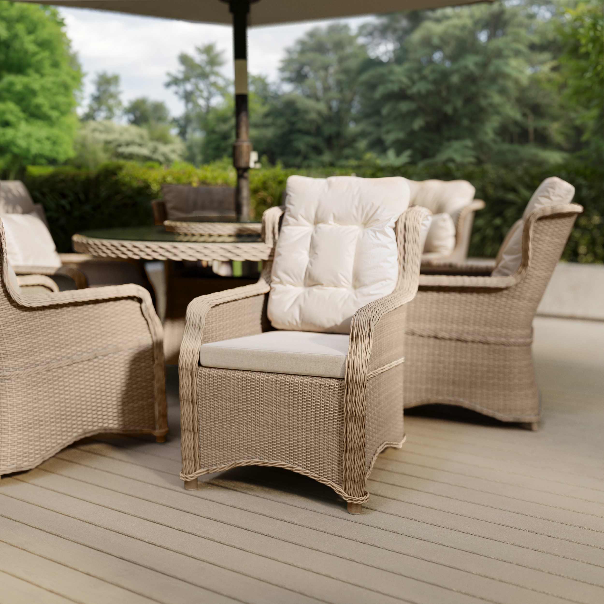 Rattan chairs