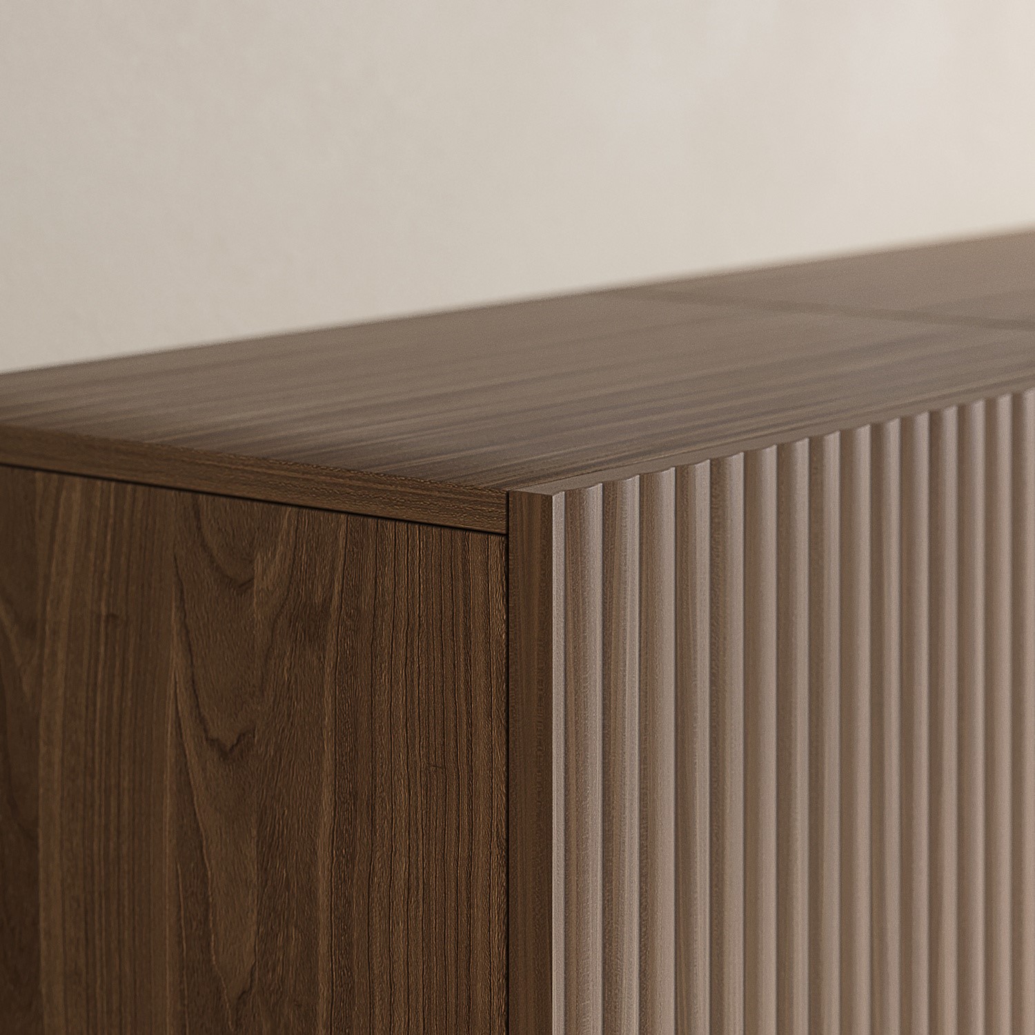 fluted effect tv unit doors