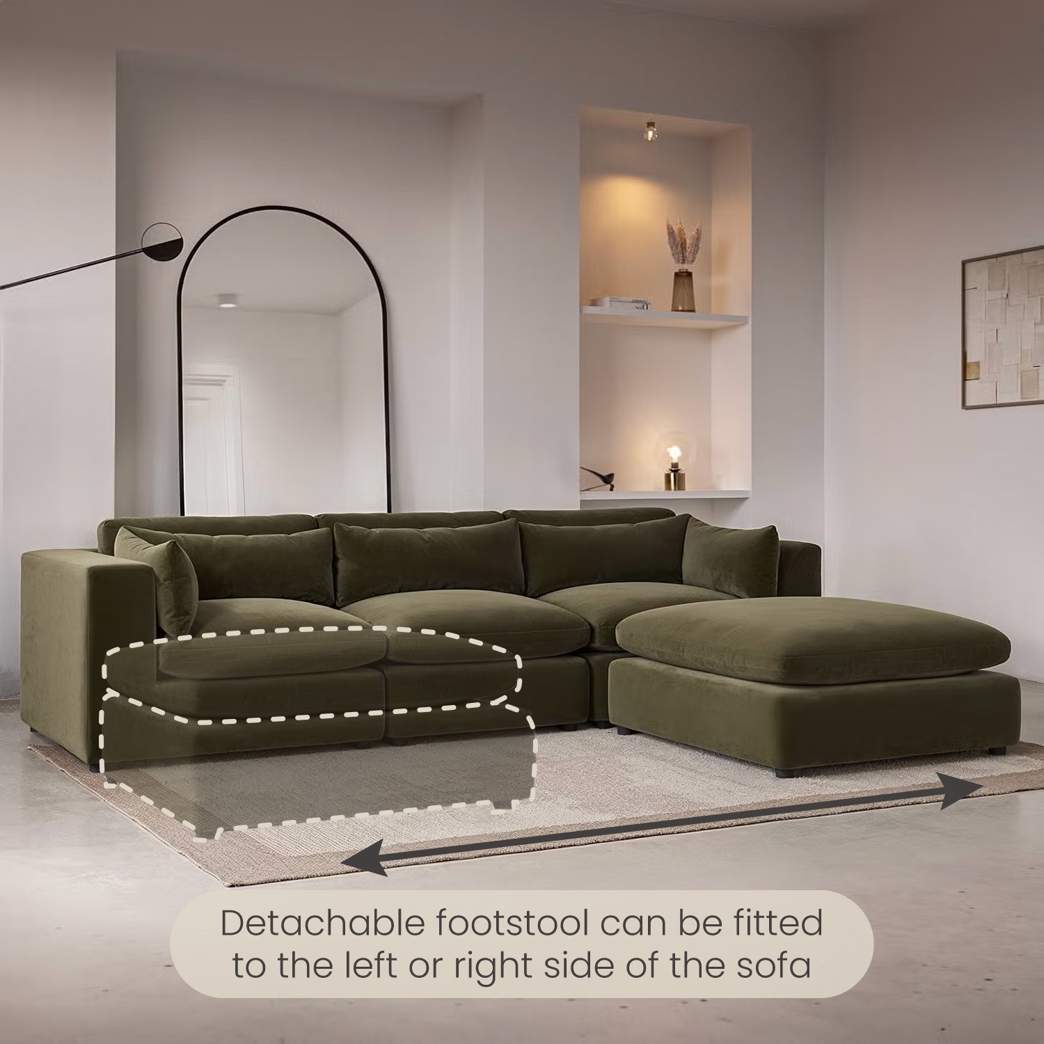 Moveable Sofa Chaise