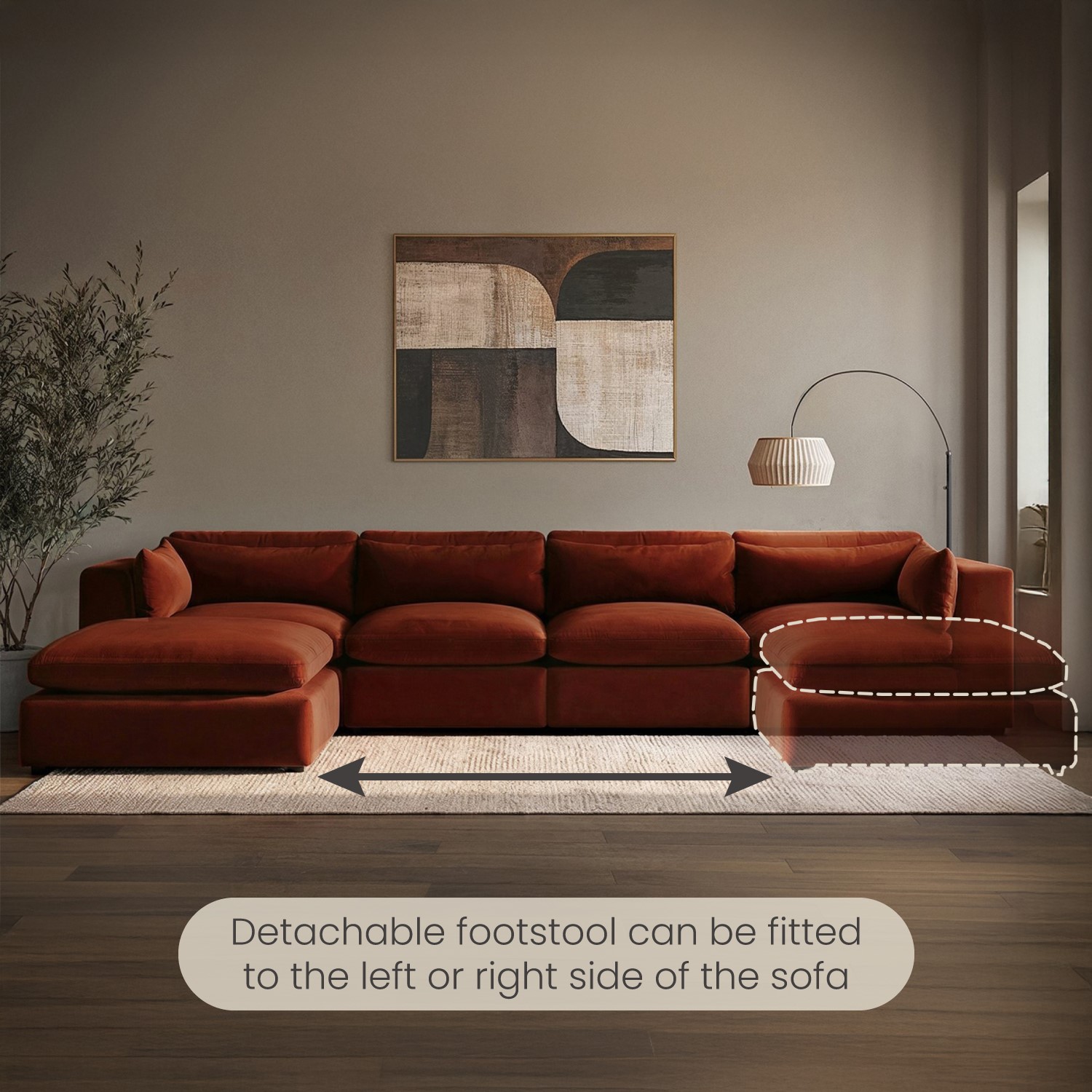 Moveable Sofa Chaise