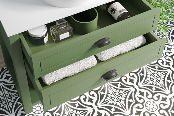 Recessed drawers