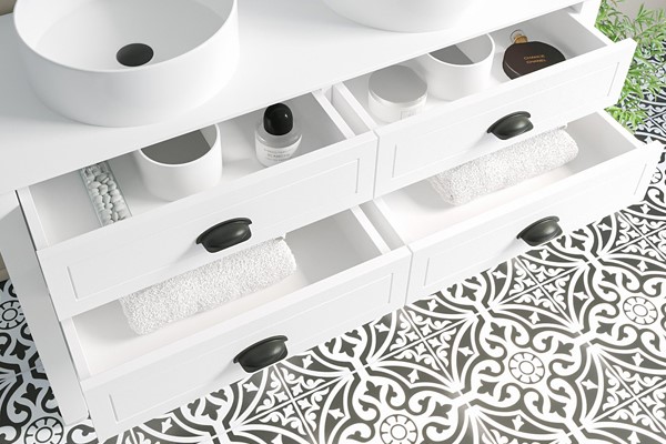Recessed drawers