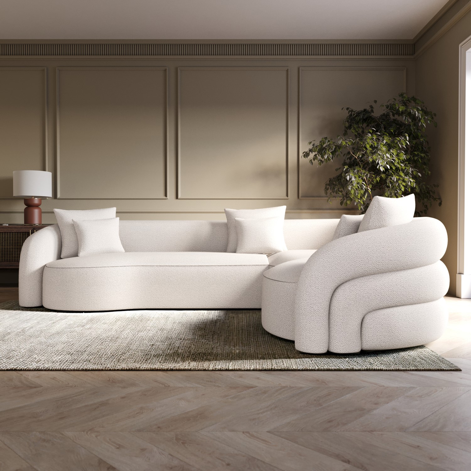 Curved Sofa Design